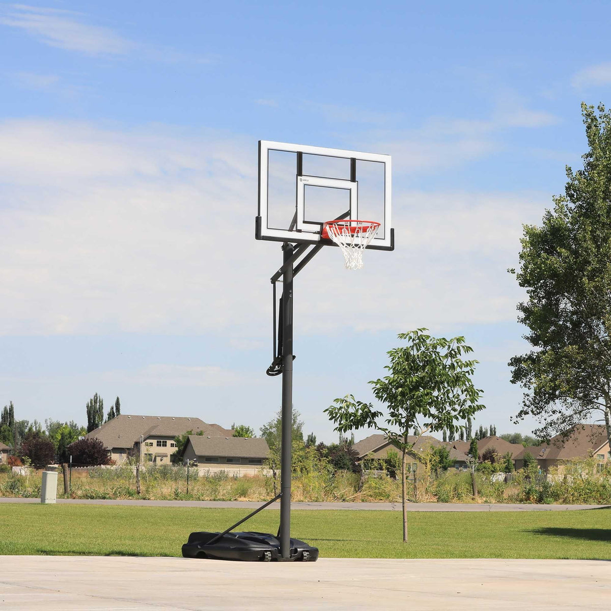 Adjustable Portable Basketball Hoop 54-Inch Acrylic T706619