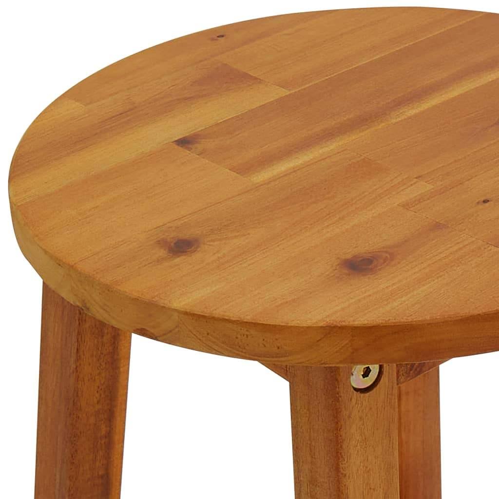 5 Piece Bar Set Solid Acacia Wood O15390