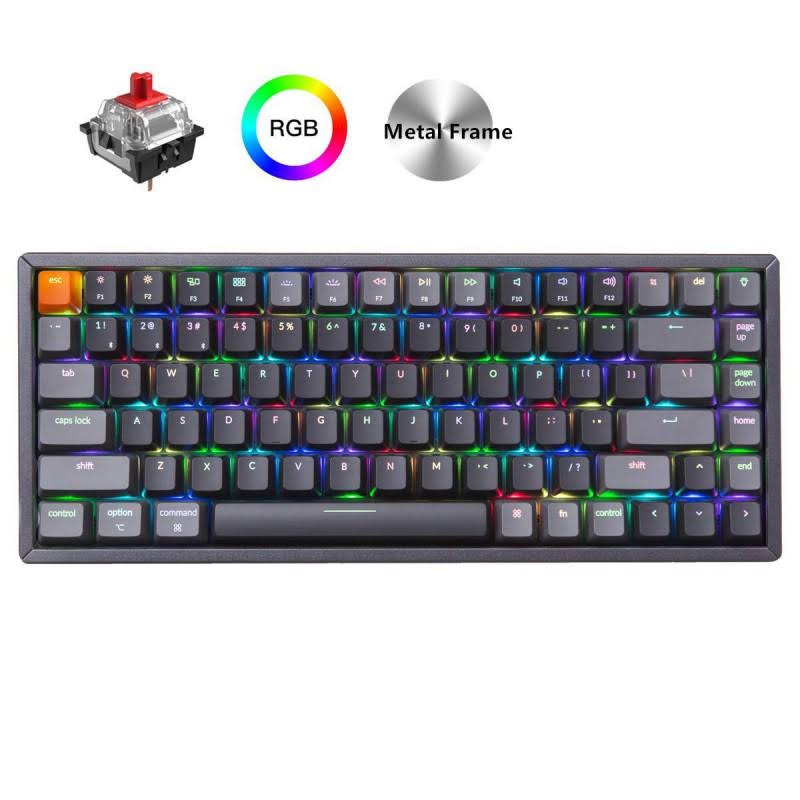 Compact 84 Keys Wireless Bluetooth/USB Wired Mechanical Keyboard L701