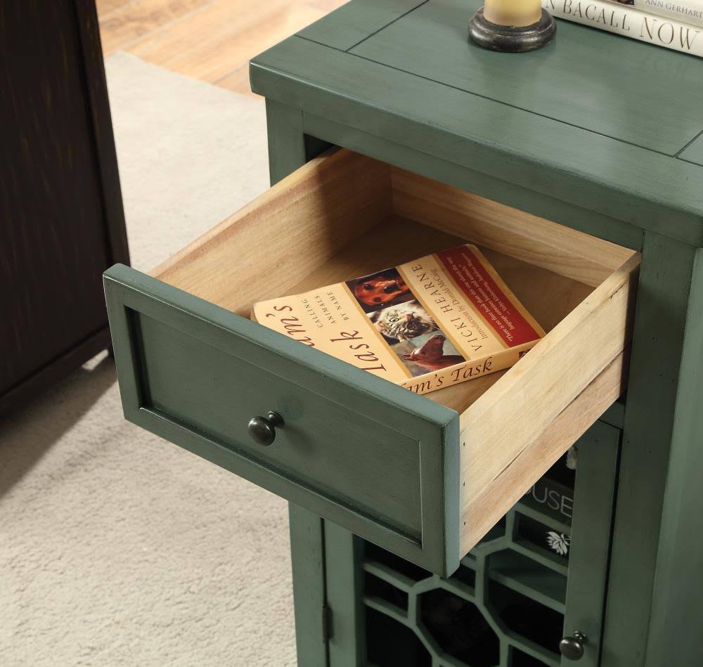 Teal Side Table Z321