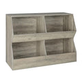 4 Cubby Wooden Toy Storage Bookshelf M746463