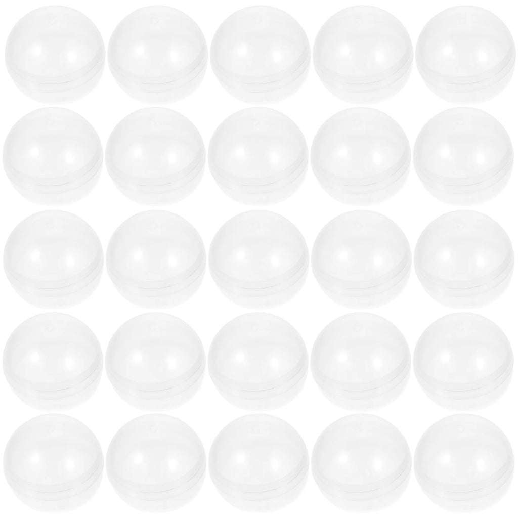 50pcs Plastic Transparent Fillable Grab Balls B30418