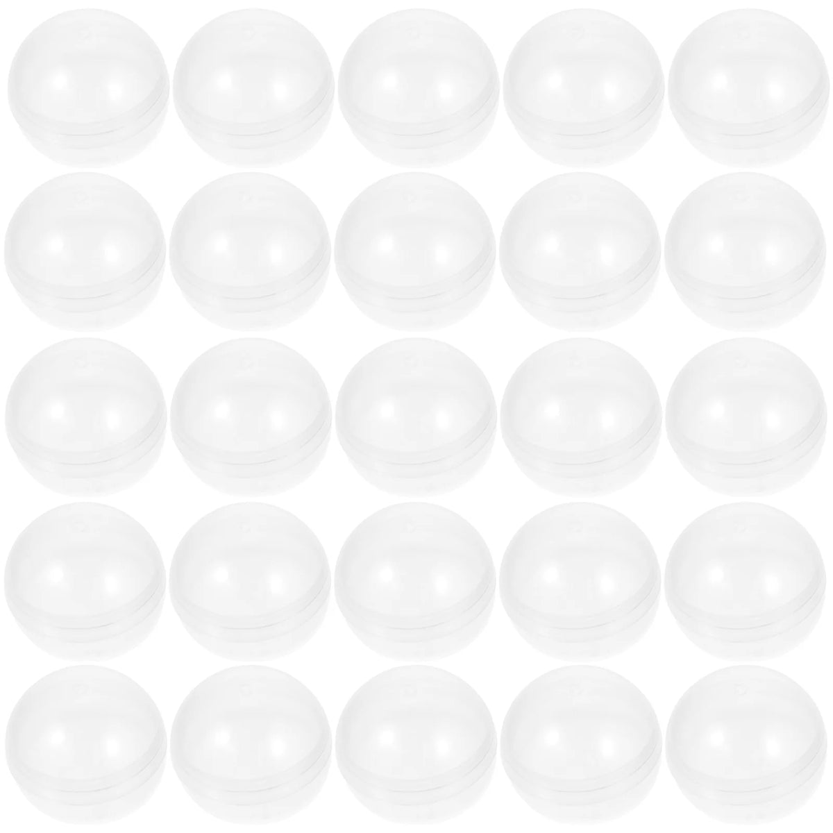 50pcs Plastic Transparent Fillable Grab Balls B30418