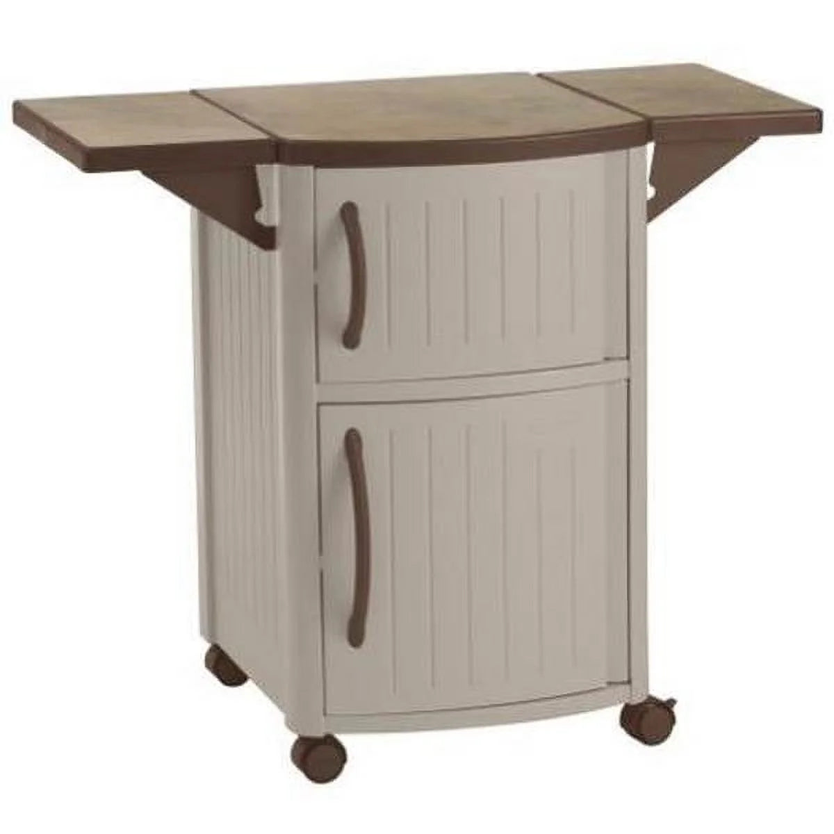 Portable Outdoor Patio Serving Station Table & Cabinet 2 Pack L525790