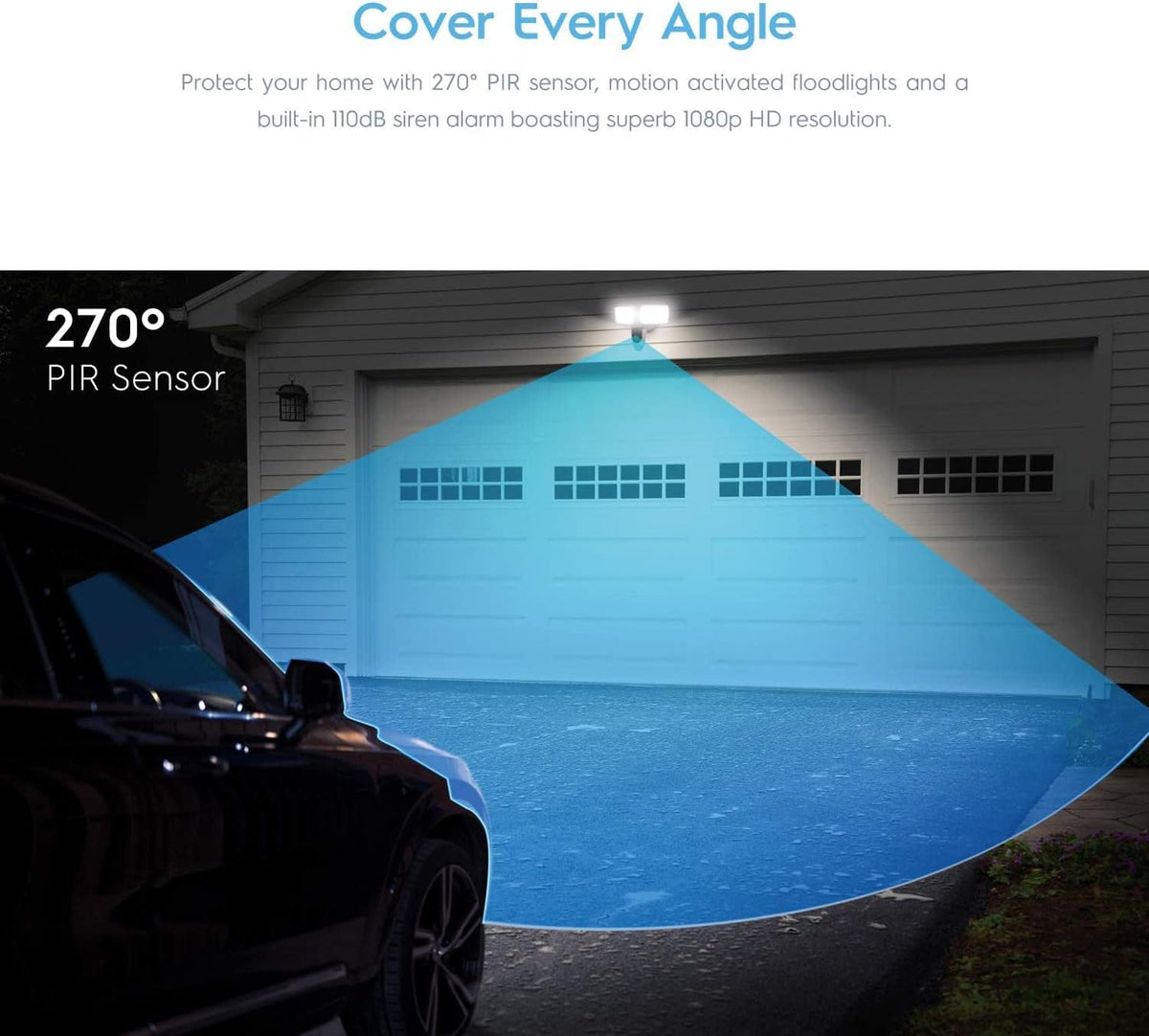 1080P Security Outdoor Camera with Flood Light G2051