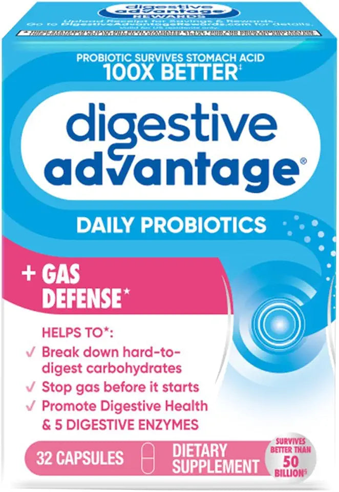 32 Count Digestive Enzymes and Probiotic Capsules Q539941