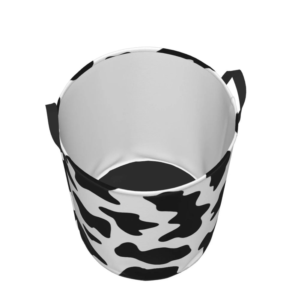 Milk Cow Laundry Hamper with Handles Collapsible Waterproof G346330