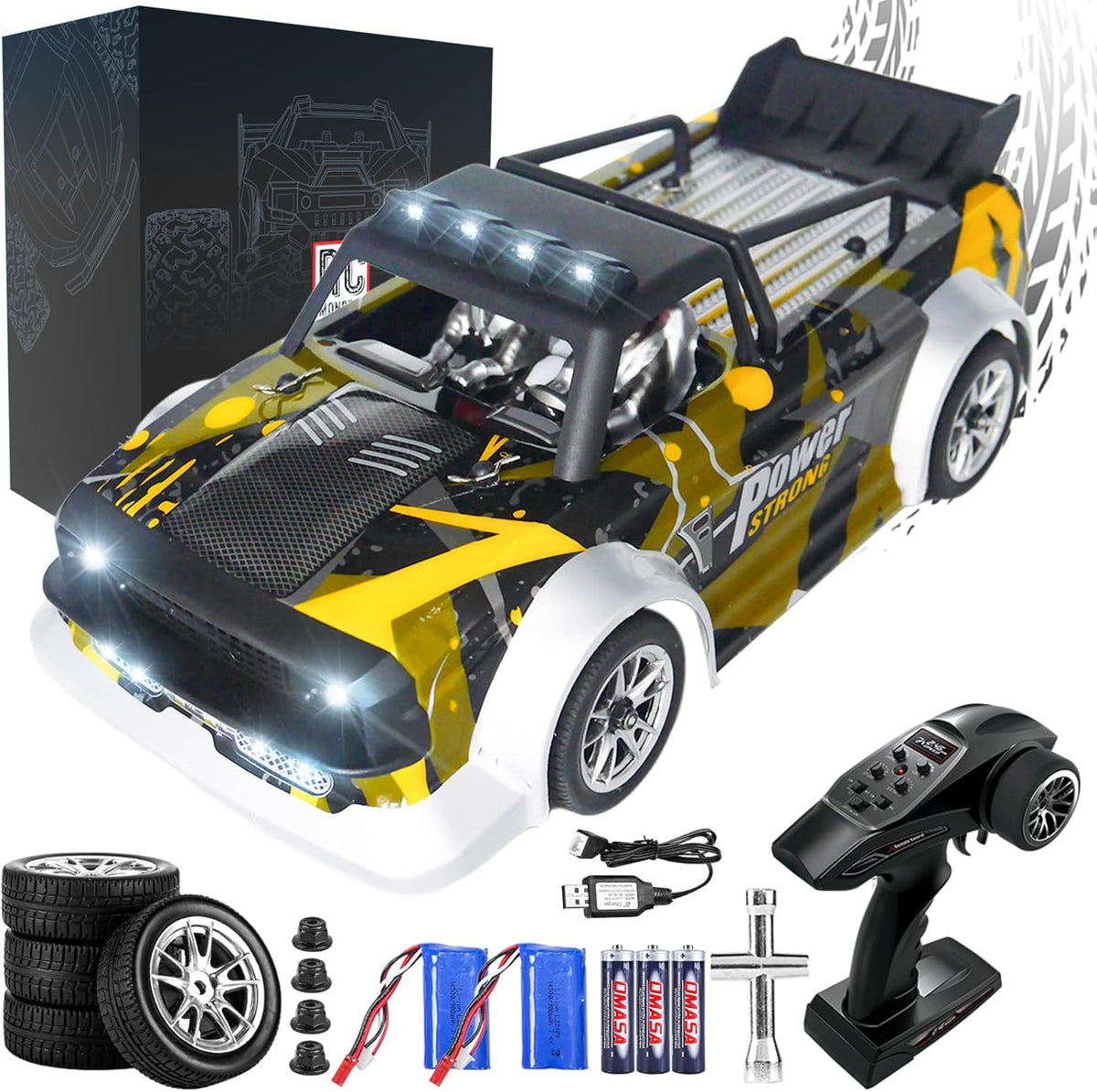 1/16 Scale RC Drift Car 2.4GHz High Speed Offroad C1465