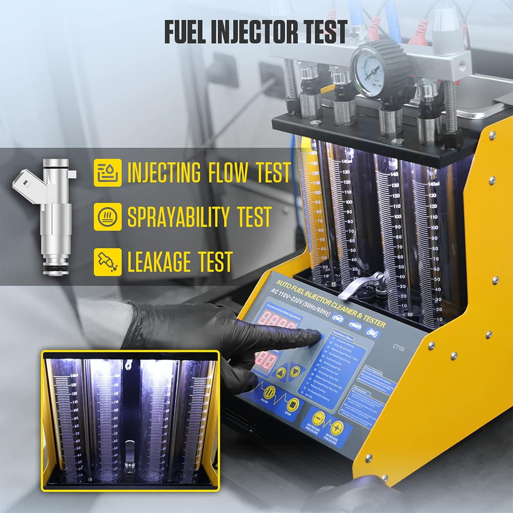 Ultrasonic Fuel Injector Cleaner Tester 110V/220V D8786