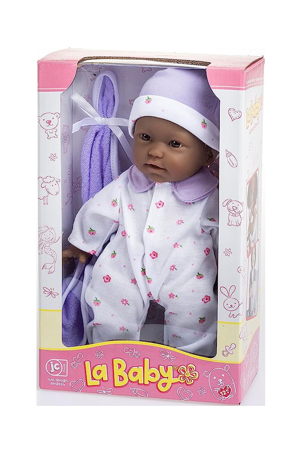 11 inch Soft Body Baby Doll in Purple H9647