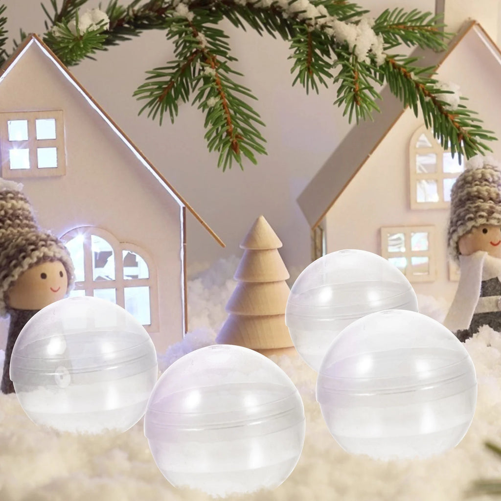 50pcs Plastic Transparent Fillable Grab Balls B30418