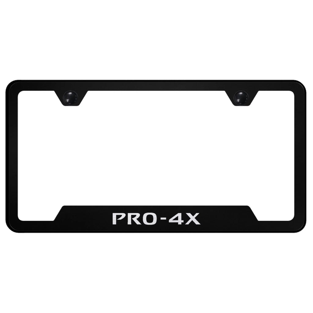 Black License Plate Frame F7671