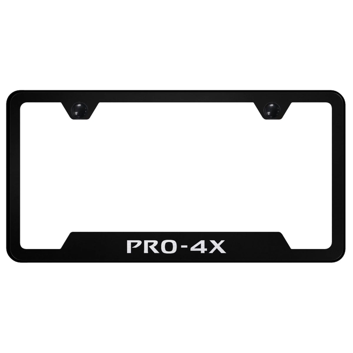 Black License Plate Frame F7671