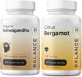 Organic Ashwagandha 1600 mg Citrus Bergamot 500 mg Supplement Combo M845