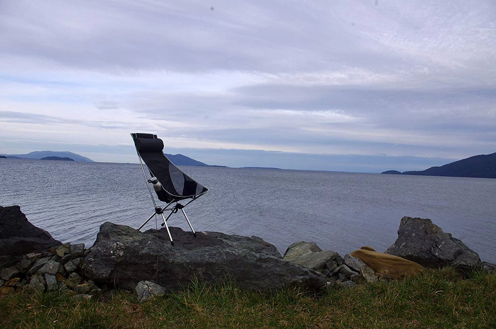 Ultralight High Back Folding Camping Chair with Headrest and Carry Bag, 2 Pack U298672