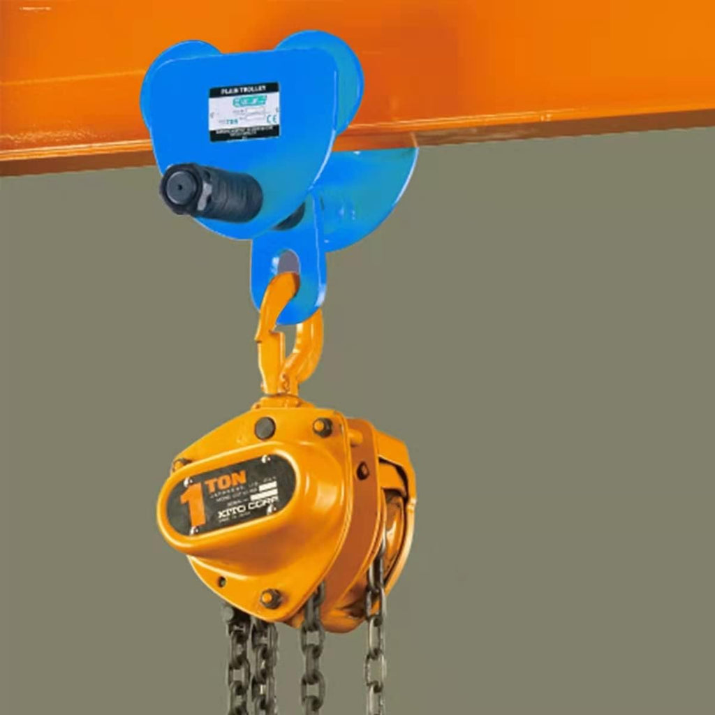 Heavy Duty Push Beam Trolley, 2200LBS Capacity, 2.1-6 in Adjustable Flange, Pack of 2 K9636