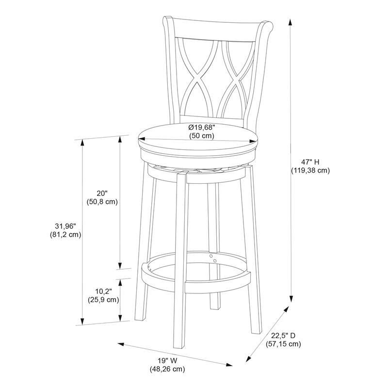 Rustic Oak Barstool C311