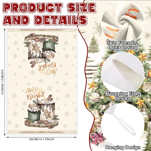 12 Pcs Christmas Kitchen Towels Pot Holders and Oven Mitts Set E609