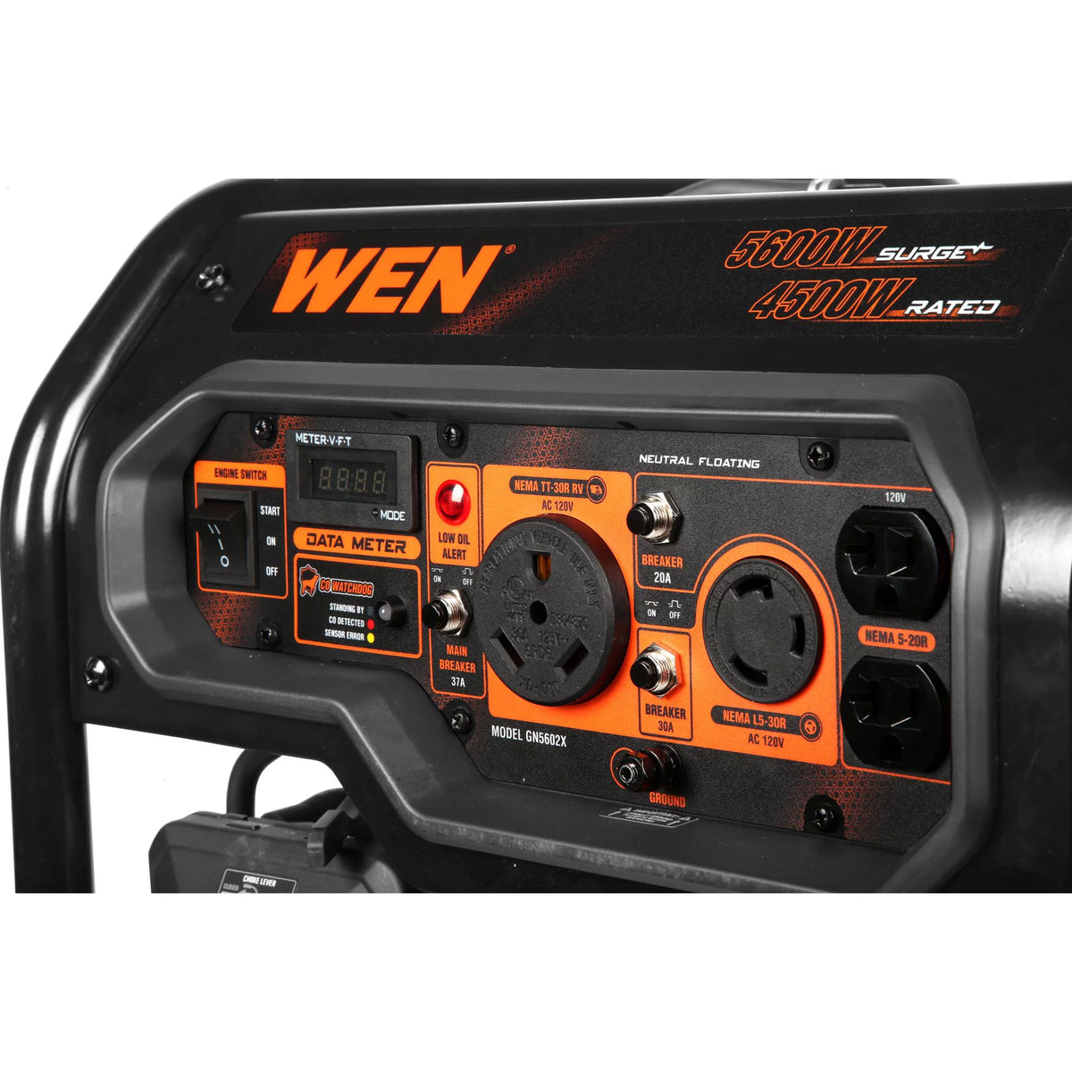 5600-Watt Portable Generator with CO Shutdown Sensor F1068