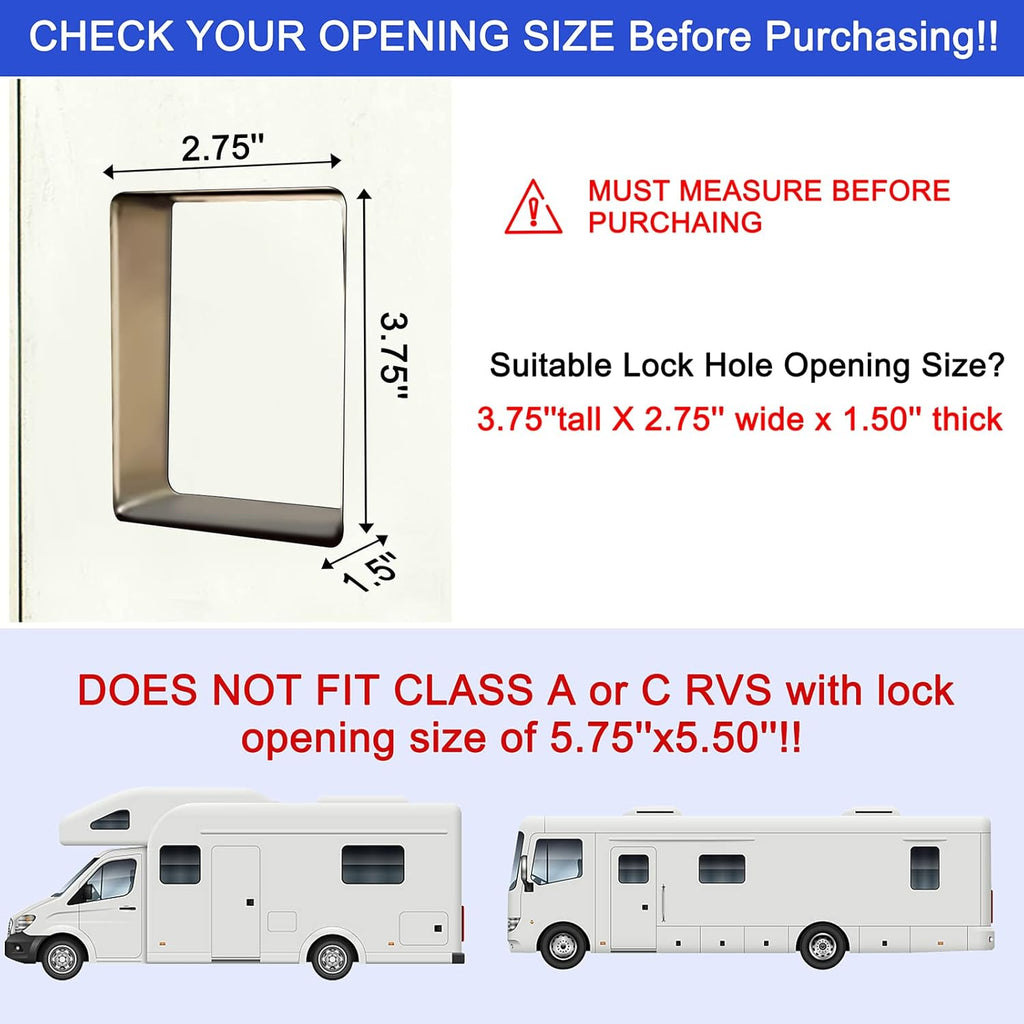 RV Keyless Entry Door Lock with Backlit Keypad K132151