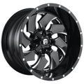 Gloss Black Milled 22x12 Fuel D574 Cleaver B591024