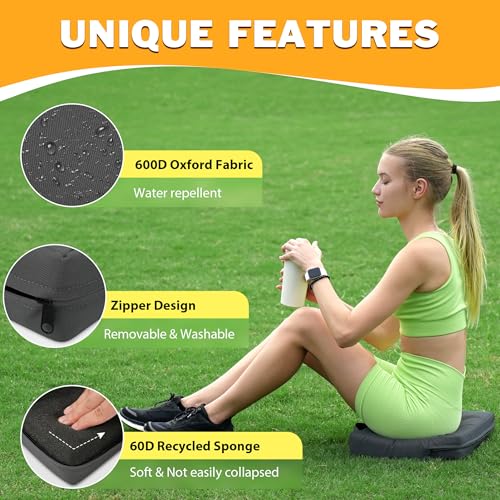 2 Pcs Water-Repellent Stadium Seat Cushions T75090