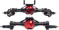 Metal Front and Rear Portal Axle Set for 1/10 RC Rock Crawler Car (Black) W4676