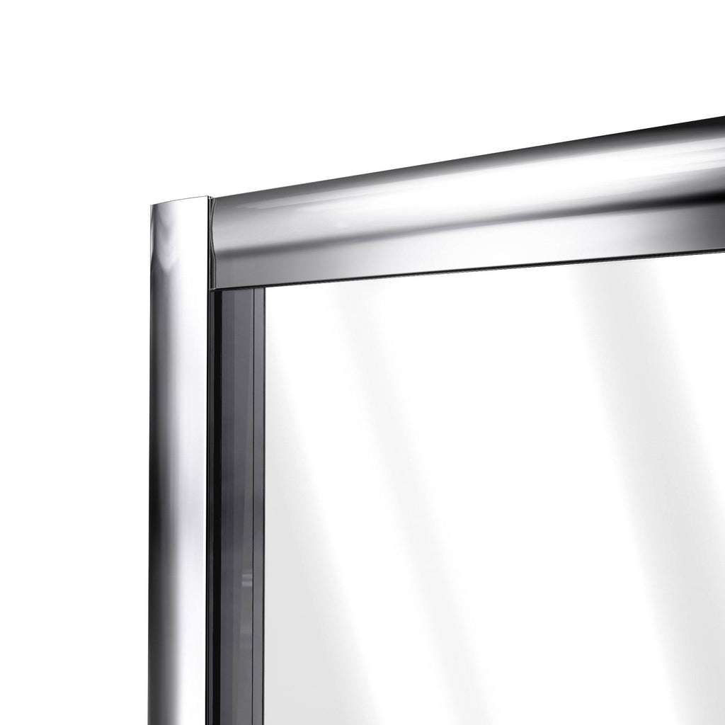 Semi-Frameless Pivot Shower Door in Brushed Nickel C85080