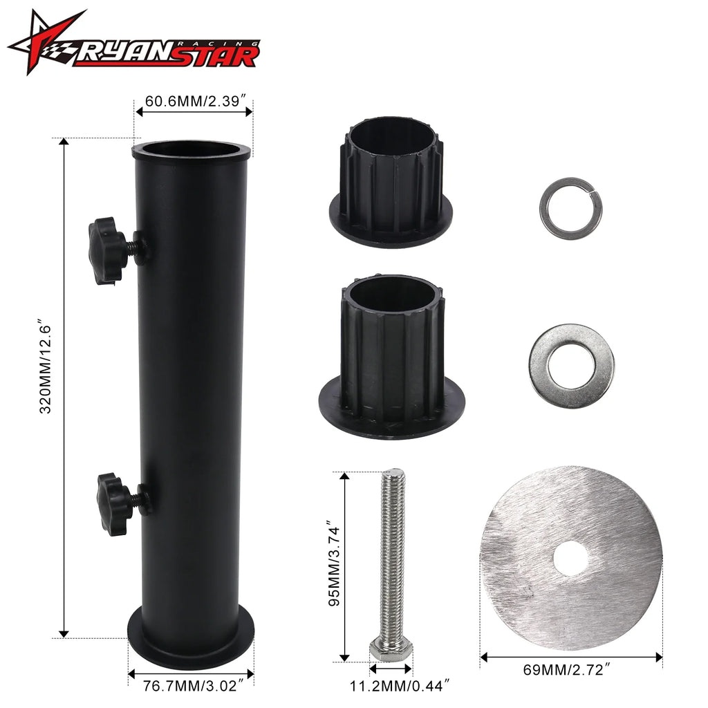 Black Granite Umbrella Tube Holder I5459