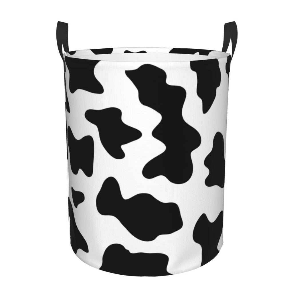 Milk Cow Laundry Hamper with Handles Collapsible Waterproof G346330