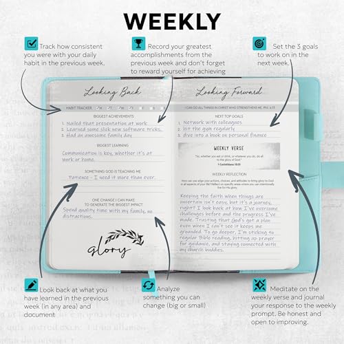 Leather Prayer Journal Notebook & Planner I2417