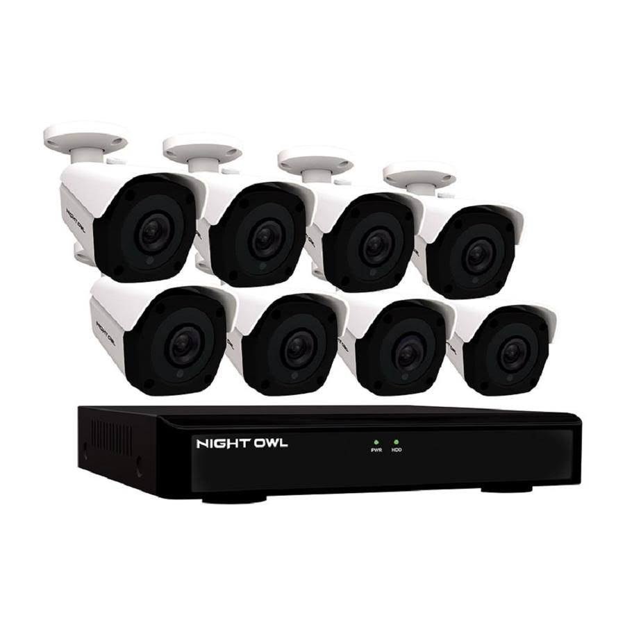 8-Channel 4K 2TB NVR Security Surveillance System with 8-Wired IP Cameras O325528