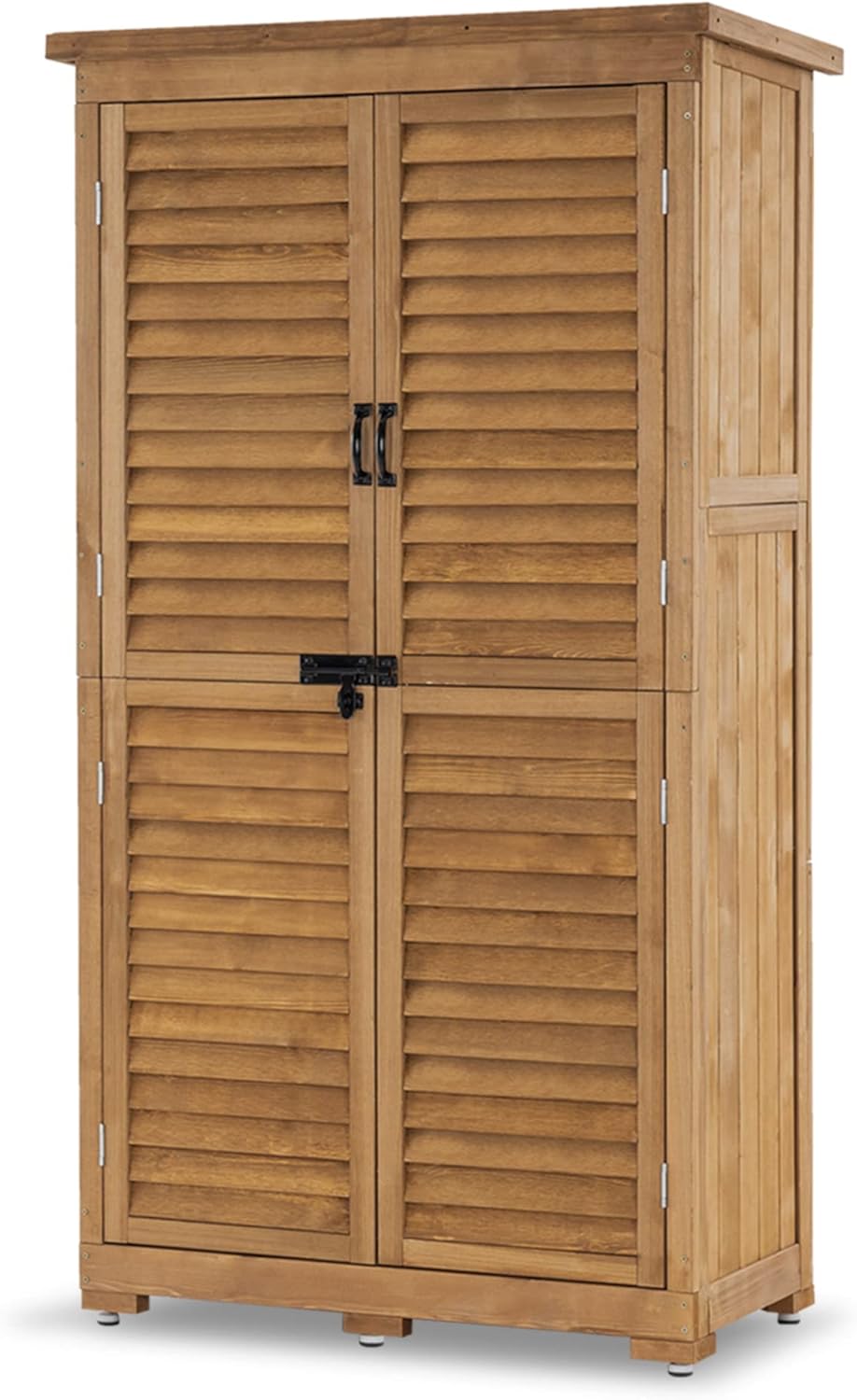 Yellow Outdoor 63 Inches Wood Storage Cabinet M220942