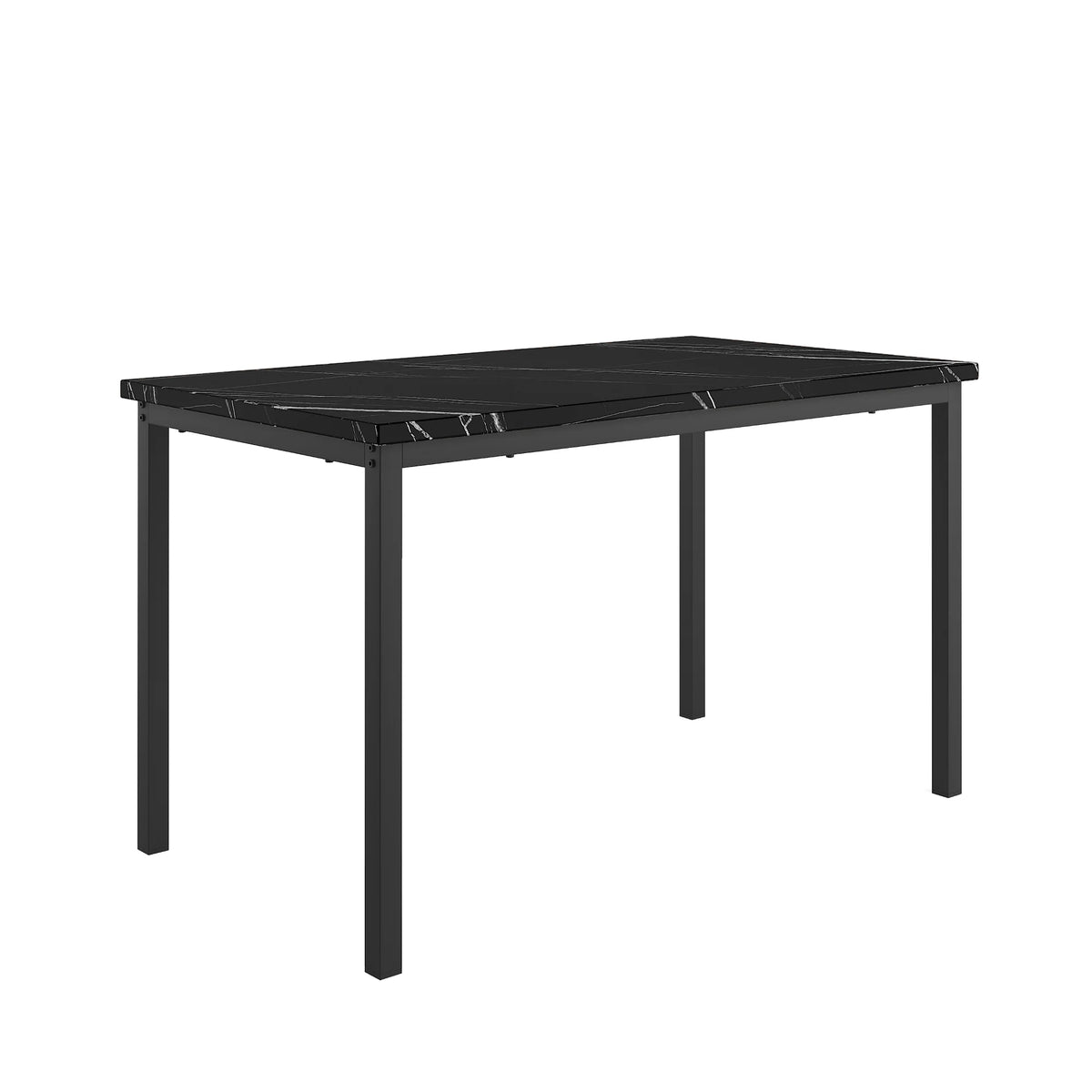 5 Piece Black Dining Table and Chairs Set E426