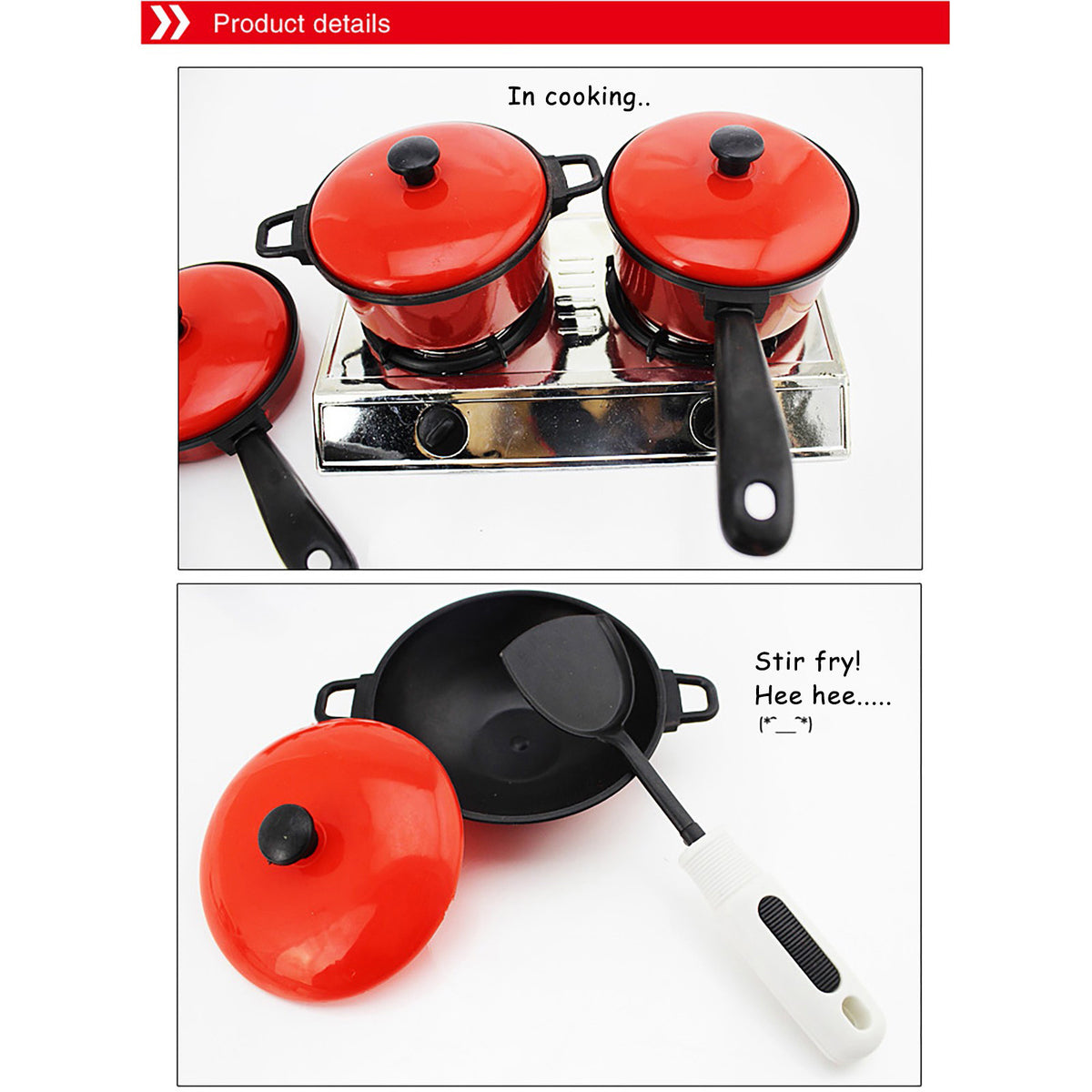 13 Piece Kitchen Toys Set with Pots and Pans R62535