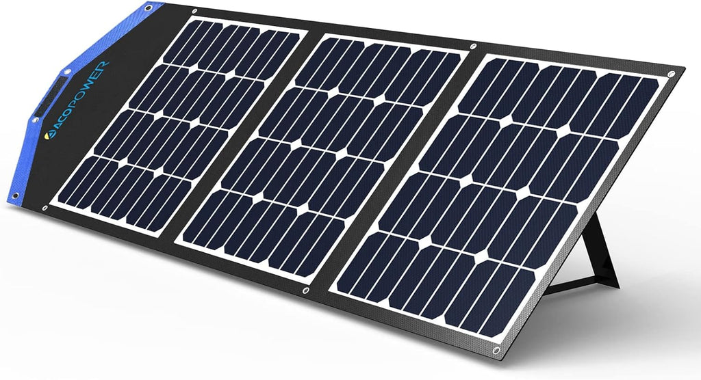 120W Foldable Solar Panel Suitcase with 20A Charge Controller D896105