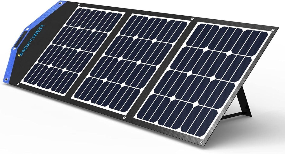 120W Foldable Solar Panel Suitcase with 20A Charge Controller D896105