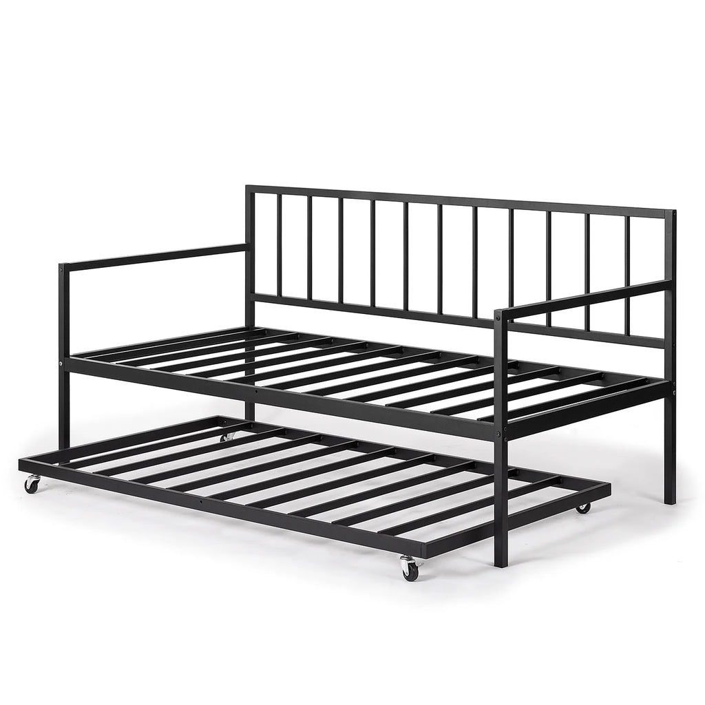 Black Twin Daybed & Trundle Set H980