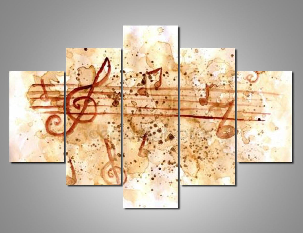 Black and White 5 Piece Canvas Wall Art Turntables Paintings X949676