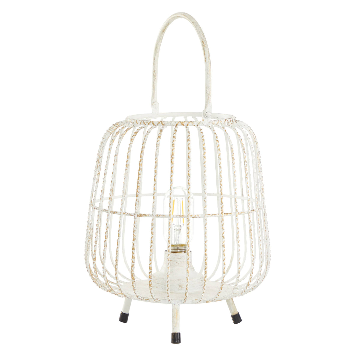 White Decorative Metal Lantern S6095