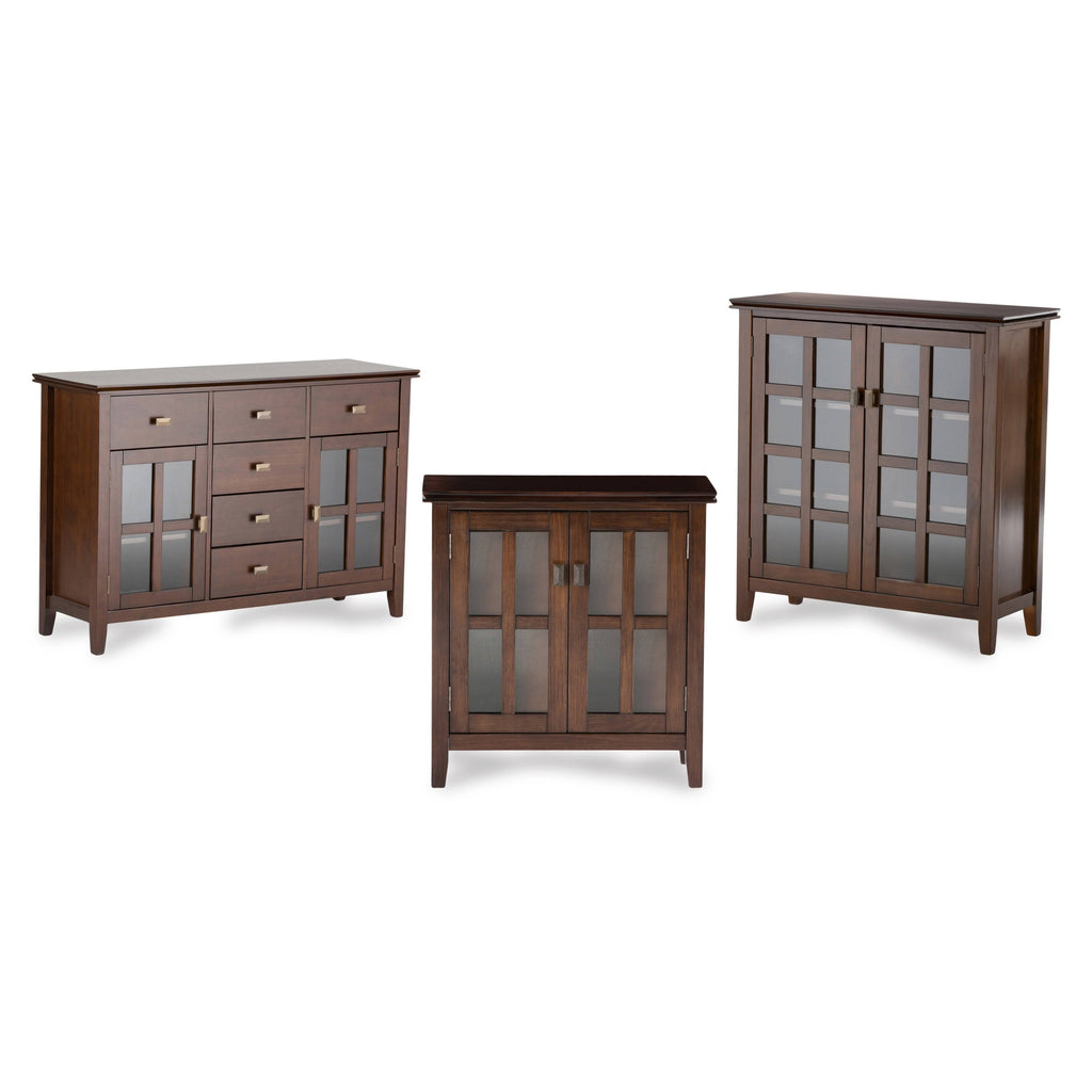 Solid Wood 30 inch Wide Low Storage Cabinet Y3966