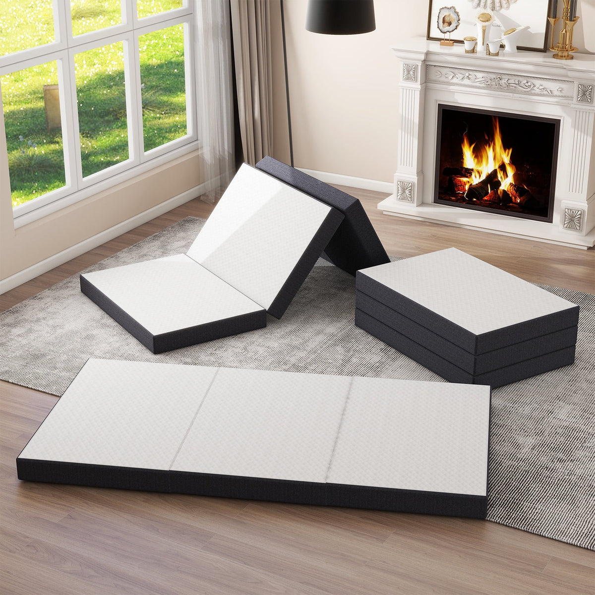 Memory Foam Tri-fold Mattress Full Size V700826