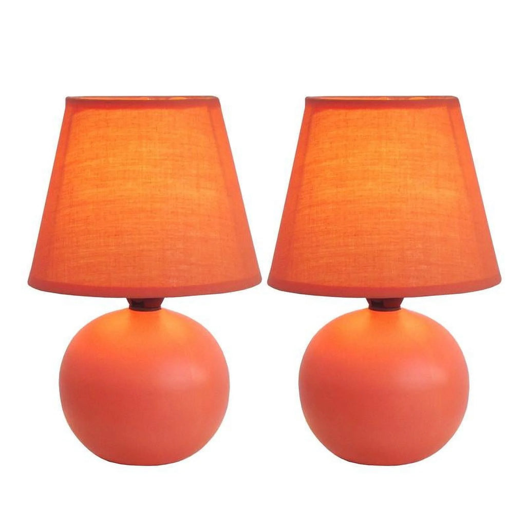 Mini Ceramic Globe Table Lamp 2 Pack P316210