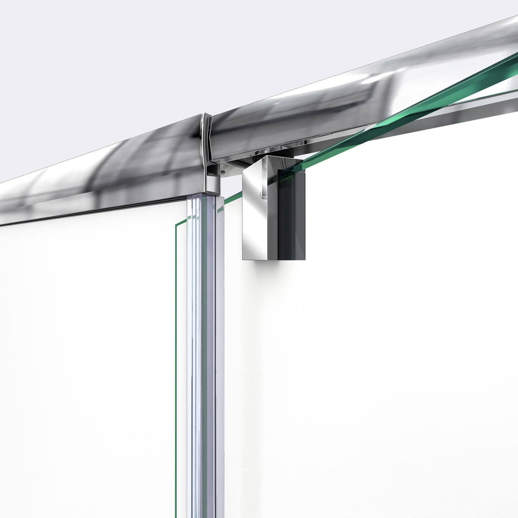 Semi-Frameless Pivot Shower Door in Brushed Nickel C85080
