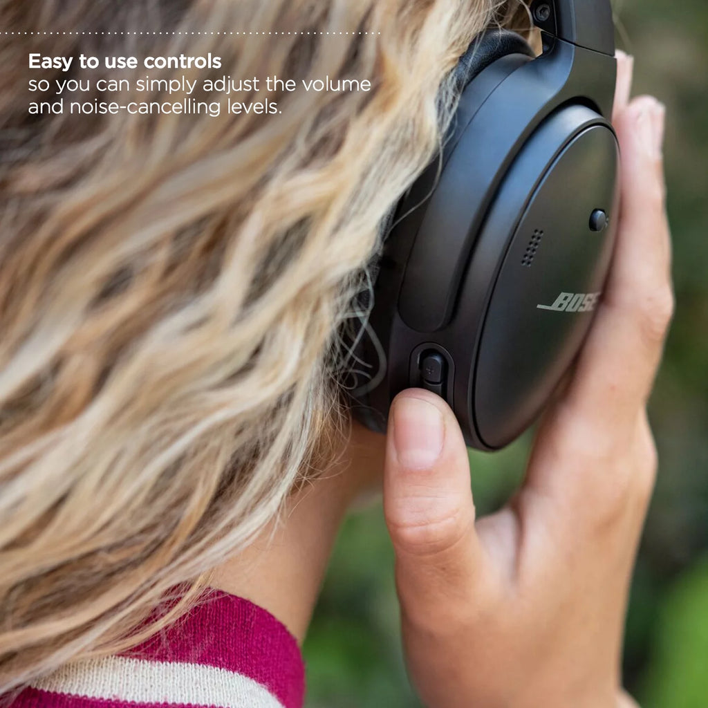 Black Noise Cancelling Over-Ear Wireless Headphones V3740
