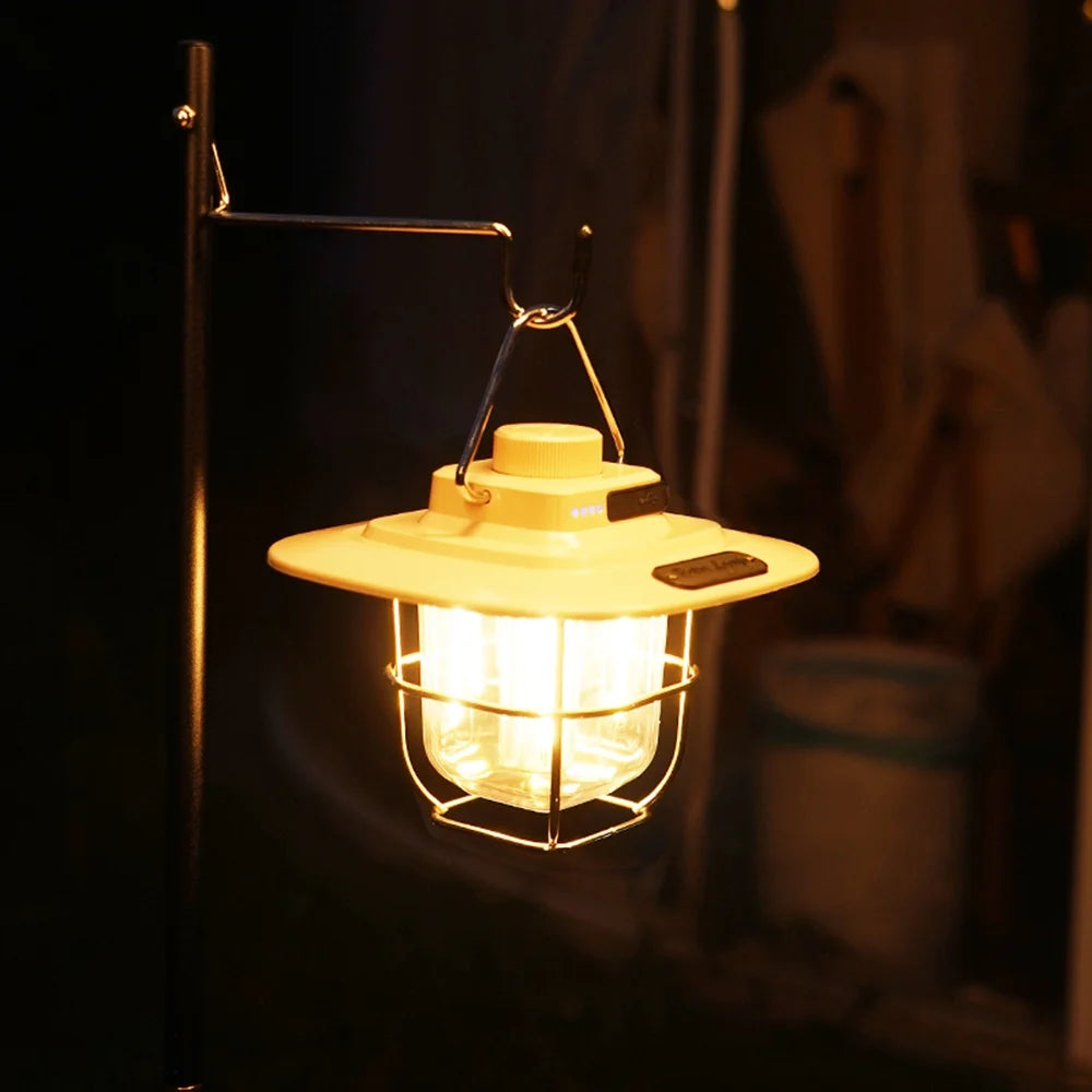 Vintage Camping Lantern with Type C Rechargeable Z676730
