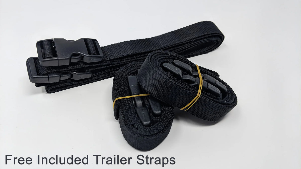 Gray / Black Jet Ski Cover with Trailer Straps and Storage Bag K986