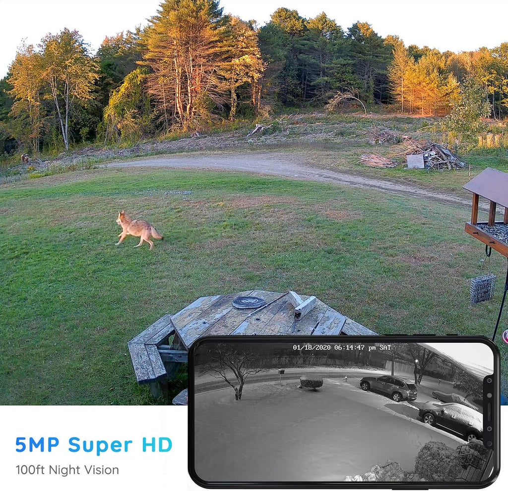 5MP HD Dual Band WiFi Security Camera with Night Vision G990