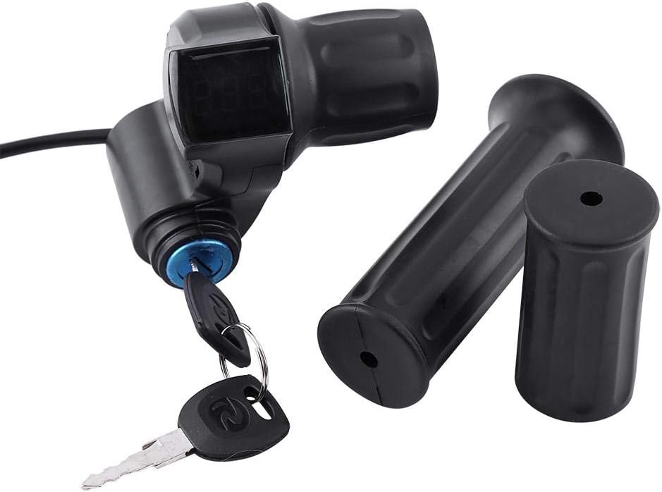 12V-99V Electric Bike Half Twist Throttle Grip with Cable Set A3182