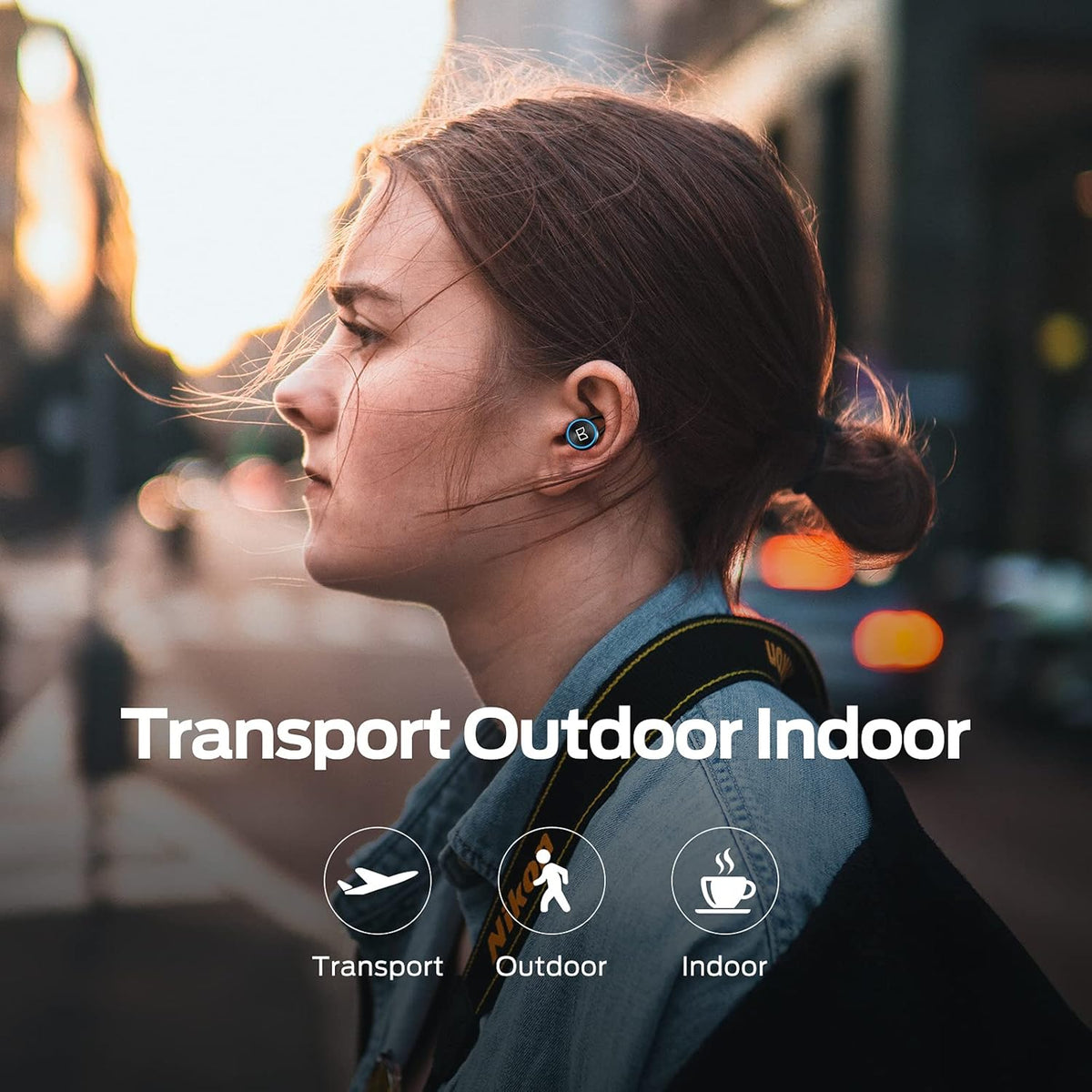 Wireless Earbuds with Rotating Metal Charging Case, 8 Hours Playback, Pack of 2 M652159